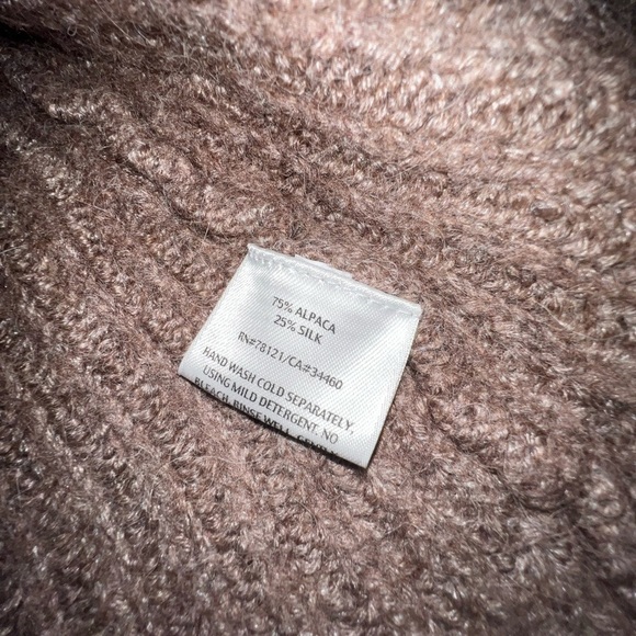 UEC WOOL & SILK EILEEN FISHER CARDIGAN CROP BLUSH PINK SWEATER SZ S - Picture 6 of 9